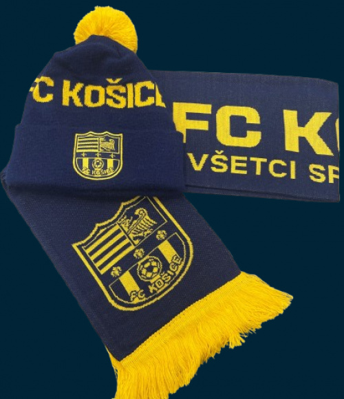 Zimný set - čiapka & šál FC Košice